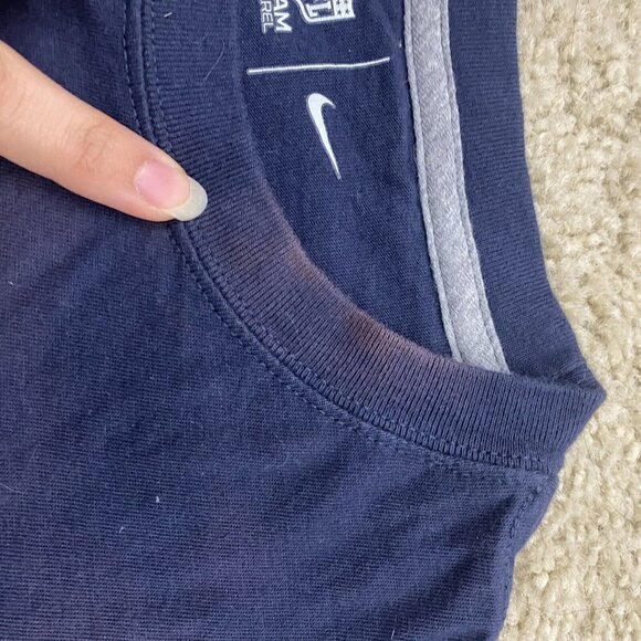 NFL Nike Womens Chicago Bears T Shirt Size S Football Navy Orange Team Apparel - Picture 5 of 8